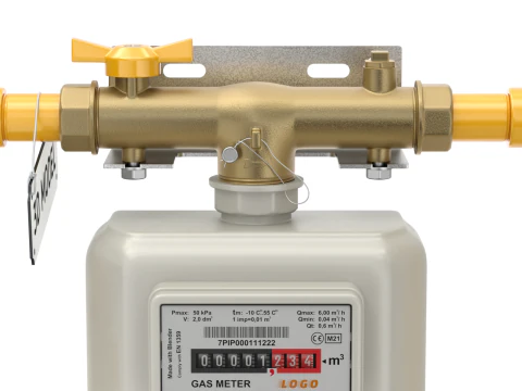 Contatore del gas Modello 3D