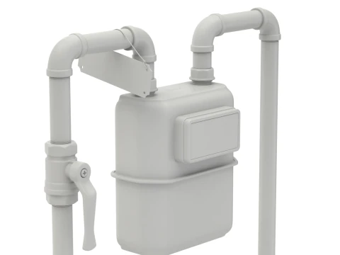 Contatore del gas Modello 3D