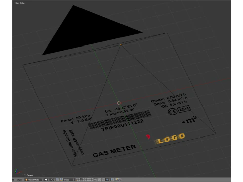 Contatore del gas Modello 3D