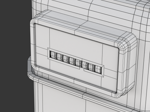 Gas Meter Modelo 3D