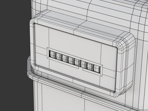 Contatore del gas Modello 3D