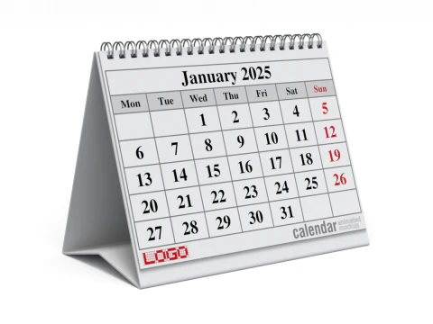 Animated Desk Calendar 3D Model