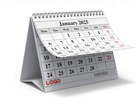 Animated Desk Calendar 3D Model