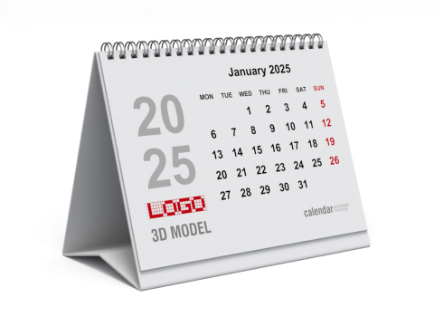 Animated Desk Calendar 3D Модель