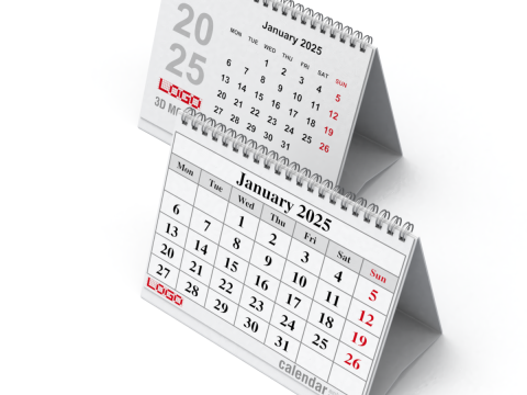 Animated Desk Calendar 3D Модель