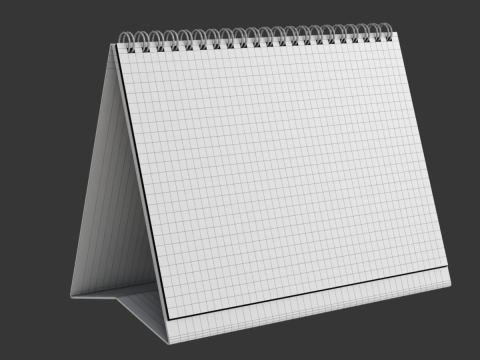 Animated Desk Calendar 3D Модель