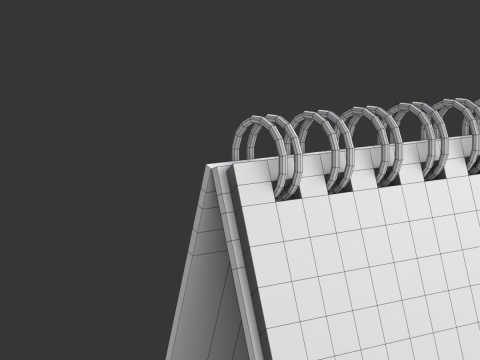 Animated Desk Calendar 3D Модель