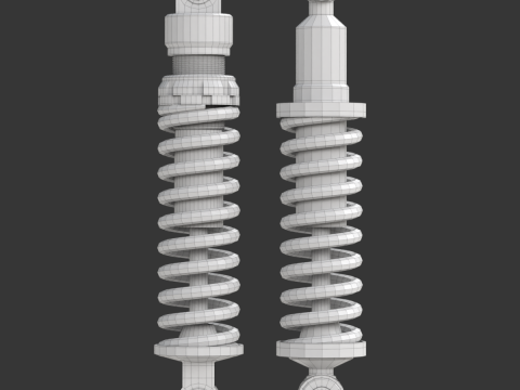 Animated Shock Absorber 3D Модель