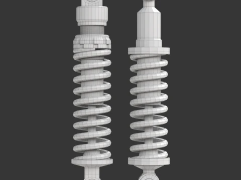 Animated Shock Absorber 3D Model