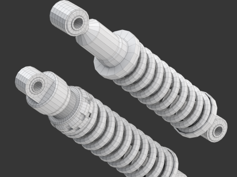 Animated Shock Absorber 3D Модель