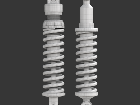 Animated Shock Absorber 3D Модель
