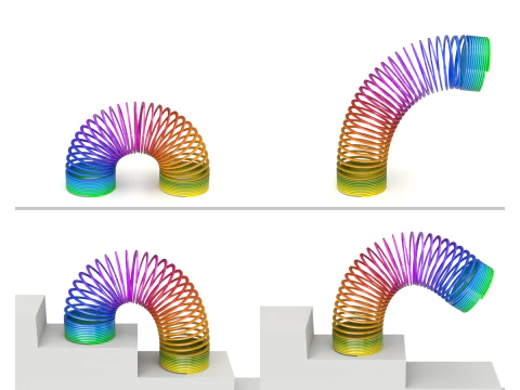 Giocattolo slinky animato Modello 3D