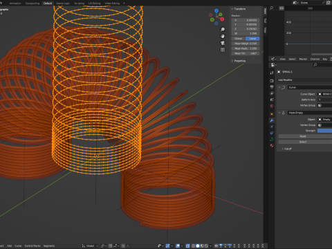 Animated Slinky Toy 3D Model