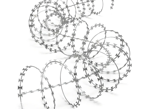 Adaptable Razor Wire 3D Model