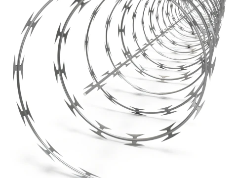 Adaptable Razor Wire 3D Model