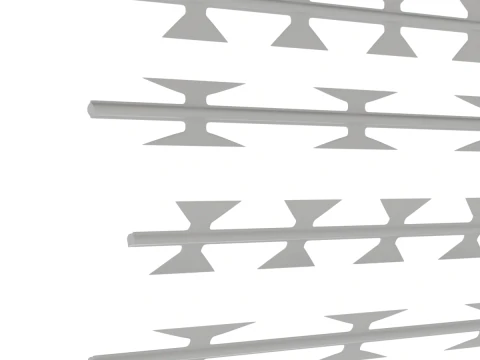 Adaptable Razor Wire 3D Model