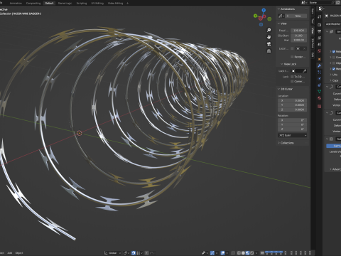 Adaptable Razor Wire 3D-Modell