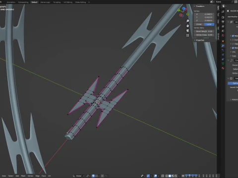 Adaptable Razor Wire 3D Model