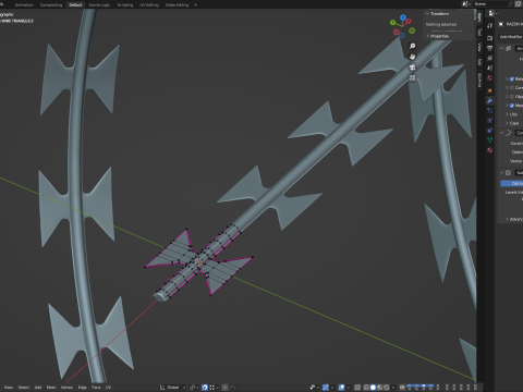 Adaptable Razor Wire 3D-Modell