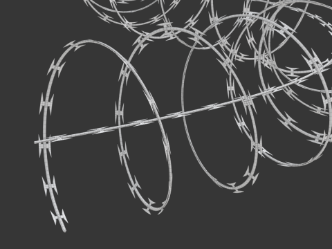 Adaptable Razor Wire 3D-Modell