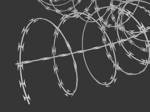 Adaptable Razor Wire 3D Model