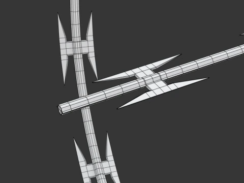 Adaptable Razor Wire 3D Model
