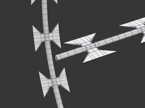 Adaptable Razor Wire 3D-Modell