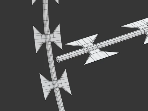 Adaptable Razor Wire 3D Model