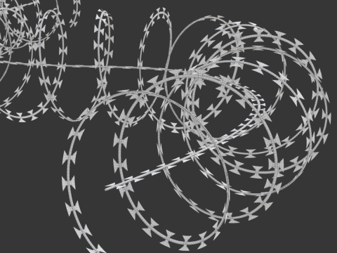 Adaptable Razor Wire 3D-Modell