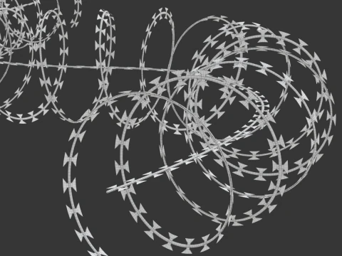 Adaptable Razor Wire 3D Model