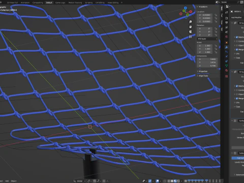Adaptable Fishnet 3D Model
