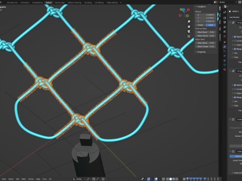 Adaptable Fishnet Modelo 3D