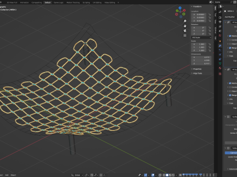 Adaptable Fishnet Modelo 3D