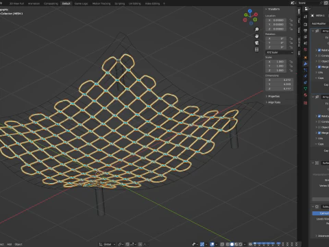 Adaptable Fishnet 3D Model