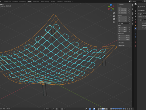 Adaptable Fishnet Modelo 3D