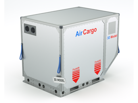 Air Cargo Container 3D 모델