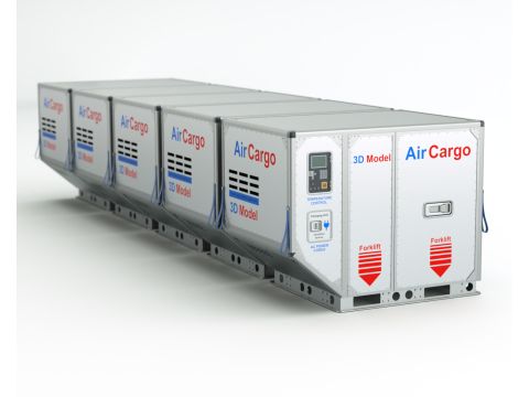 Air Cargo Container 3D 모델