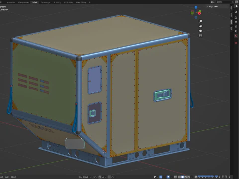 Air Cargo Container 3D Model