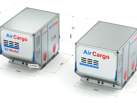 Air Cargo Container 3D Model
