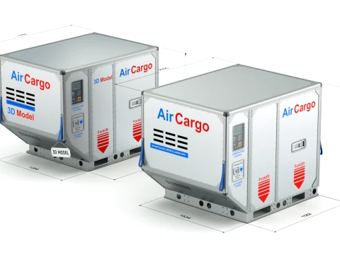 Air Cargo Container 3D Model