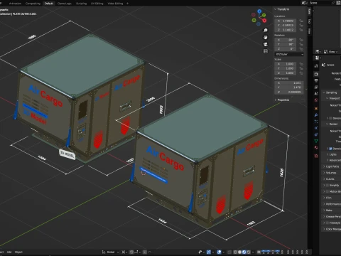 Air Cargo Container 3D Model