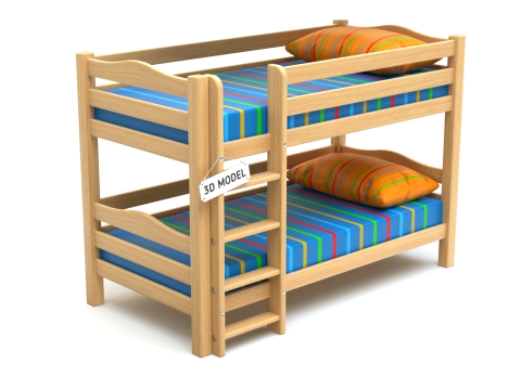 Kids Bunk Bed 3Dモデル