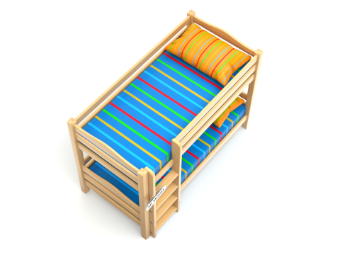 Kids Bunk Bed 3Dモデル