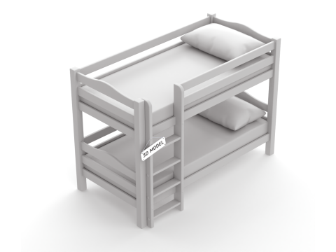 Kids Bunk Bed 3Dモデル