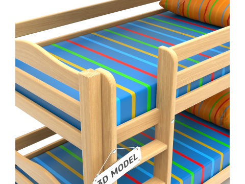 Kids Bunk Bed 3Dモデル