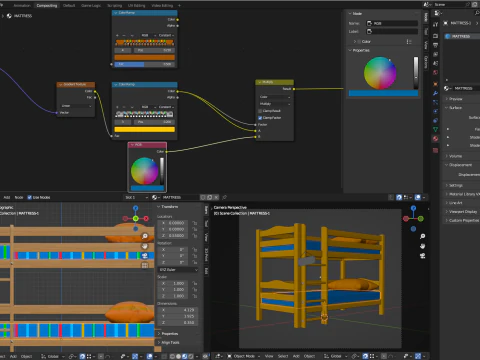 Beliche infantil Modelo 3D