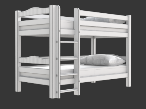 Kids Bunk Bed 3Dモデル