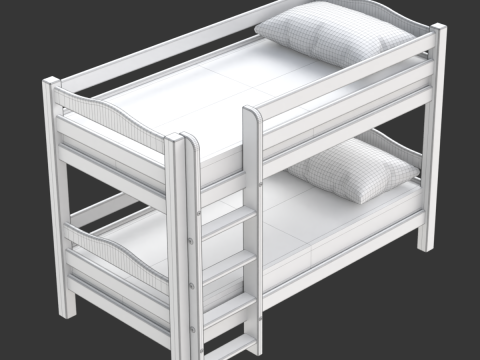 Kids Bunk Bed 3Dモデル