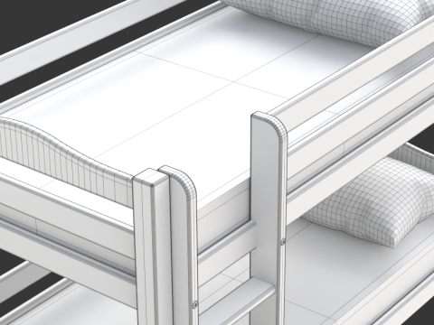 Kids Bunk Bed 3Dモデル