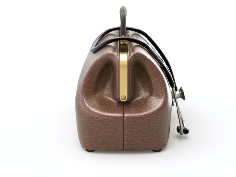 Doctor Mouth Bag With Stethoscope Modèle 3D
